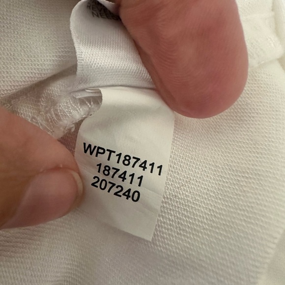 J. Jill Stretch Linen Button Hem Ankle Pants Side Zip Elastic Back Size Medium - Picture 12 of 15